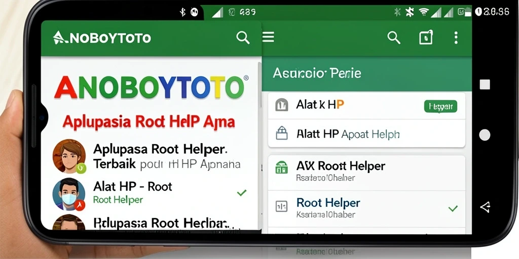 Tampilan antarmuka ANOBOYTOTO sebagai aplikasi Root Helper yang intuitif.