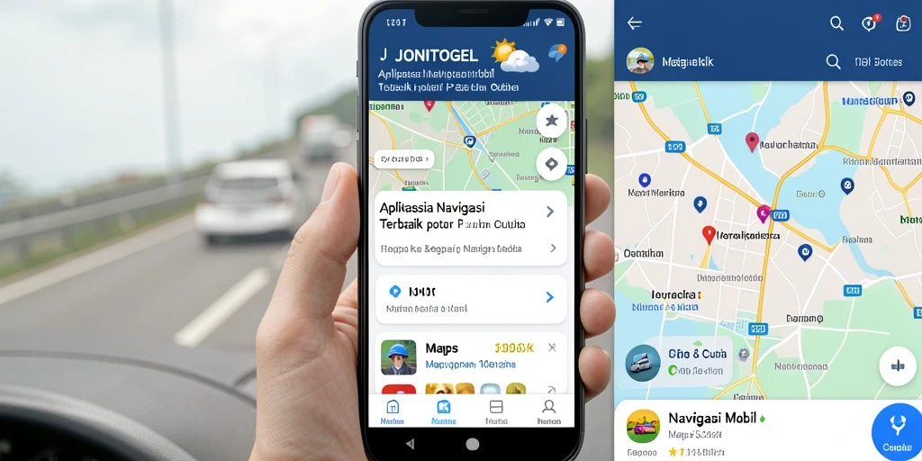 Antarmuka JONITOGEL menampilkan navigasi sederhana dan informasi cuaca terkini.
