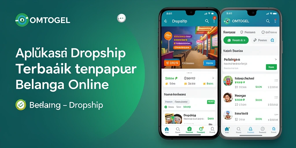 Screenshot aplikasi OMTOGEL dengan fungsi dropship yang jelas.